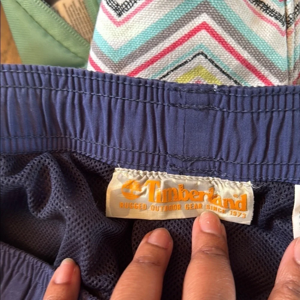 Timberland blue drawstring, swim trunk size extra large